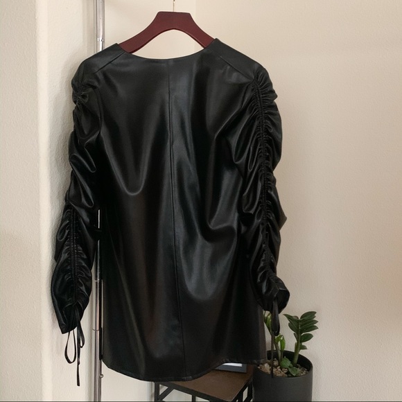 Limited Edition Zara Faux Leather Mini Dress. - Picture 5 of 10